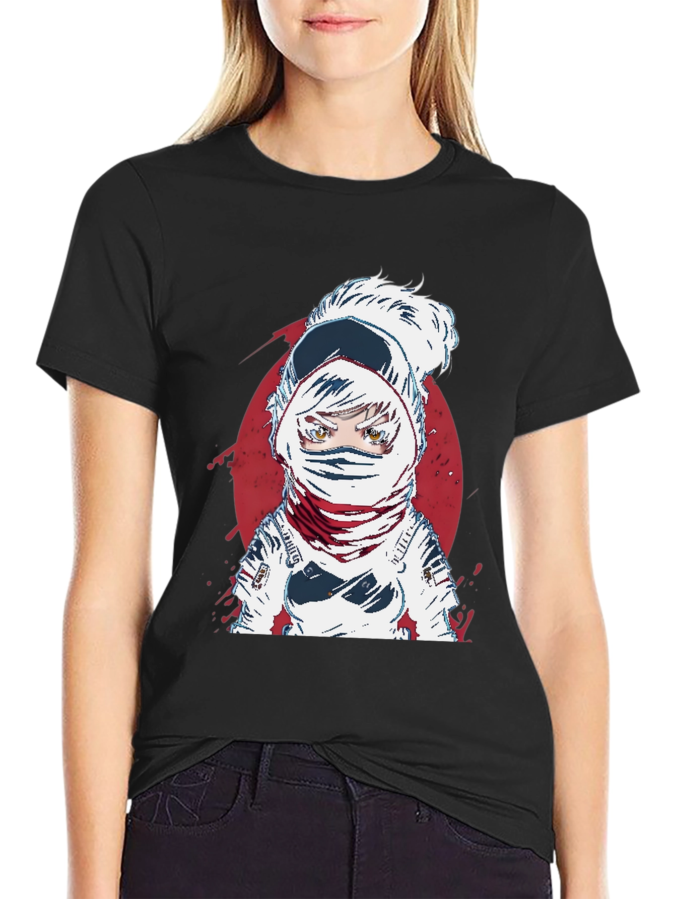 Astronaut Anime Graphic Tee - Cool Space Design - 2
