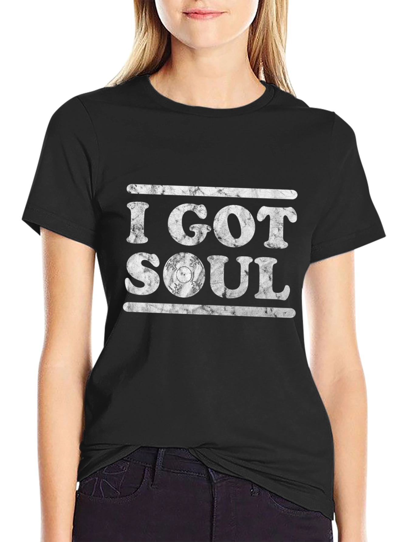 Black I Got Soul T-Shirt - Vintage Music Tee view 2