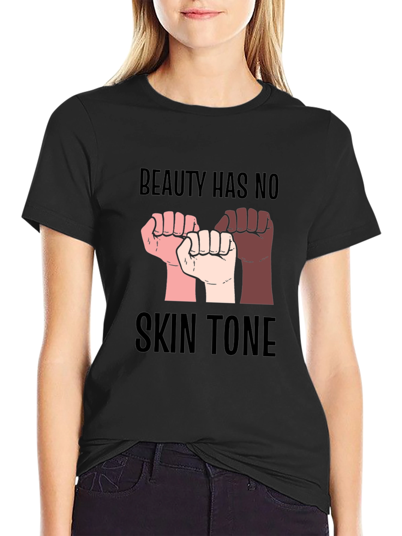 Black Beauty Has No Skin Tone T-Shirt view 2