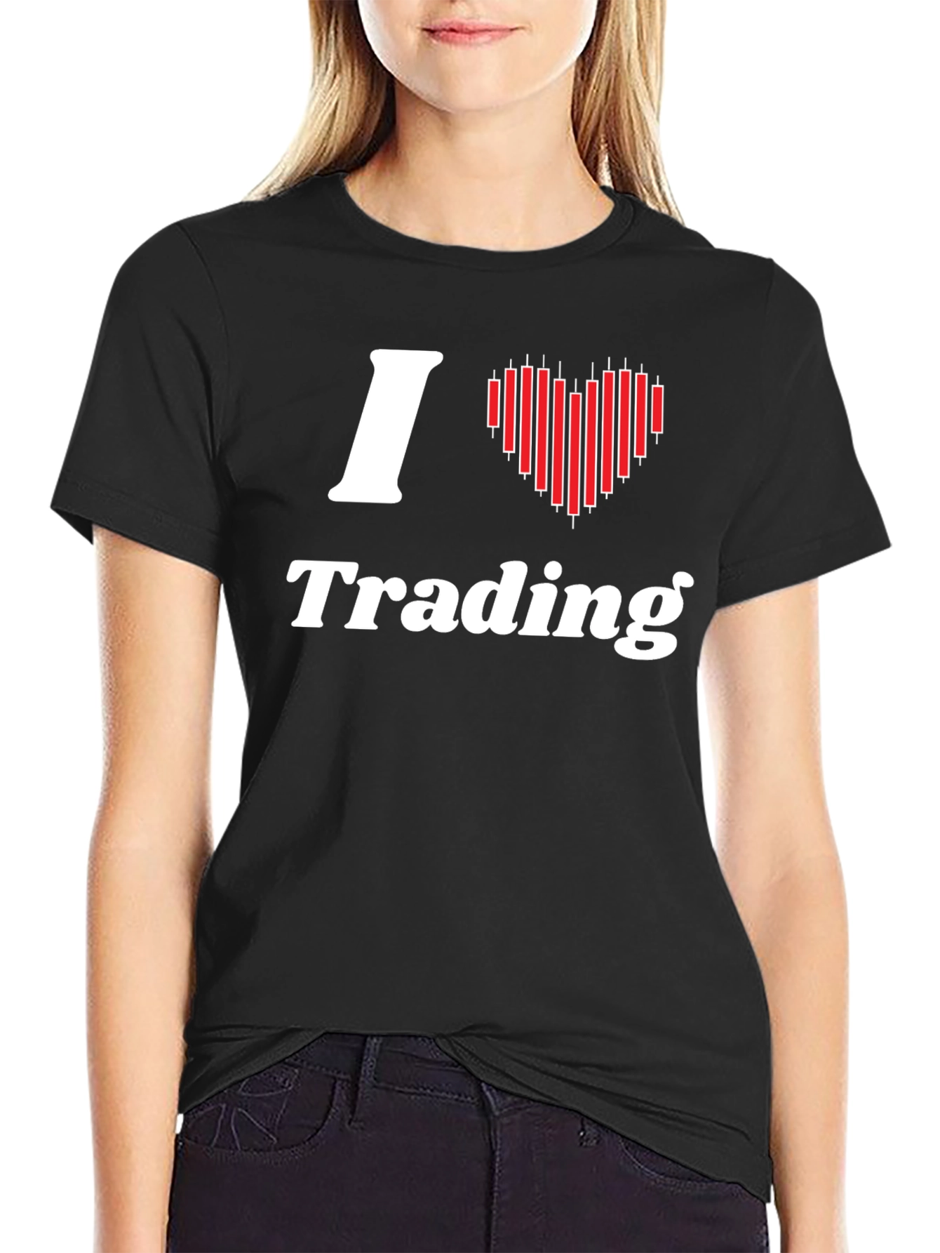 Black I Love Trading Black T-Shirt view 2