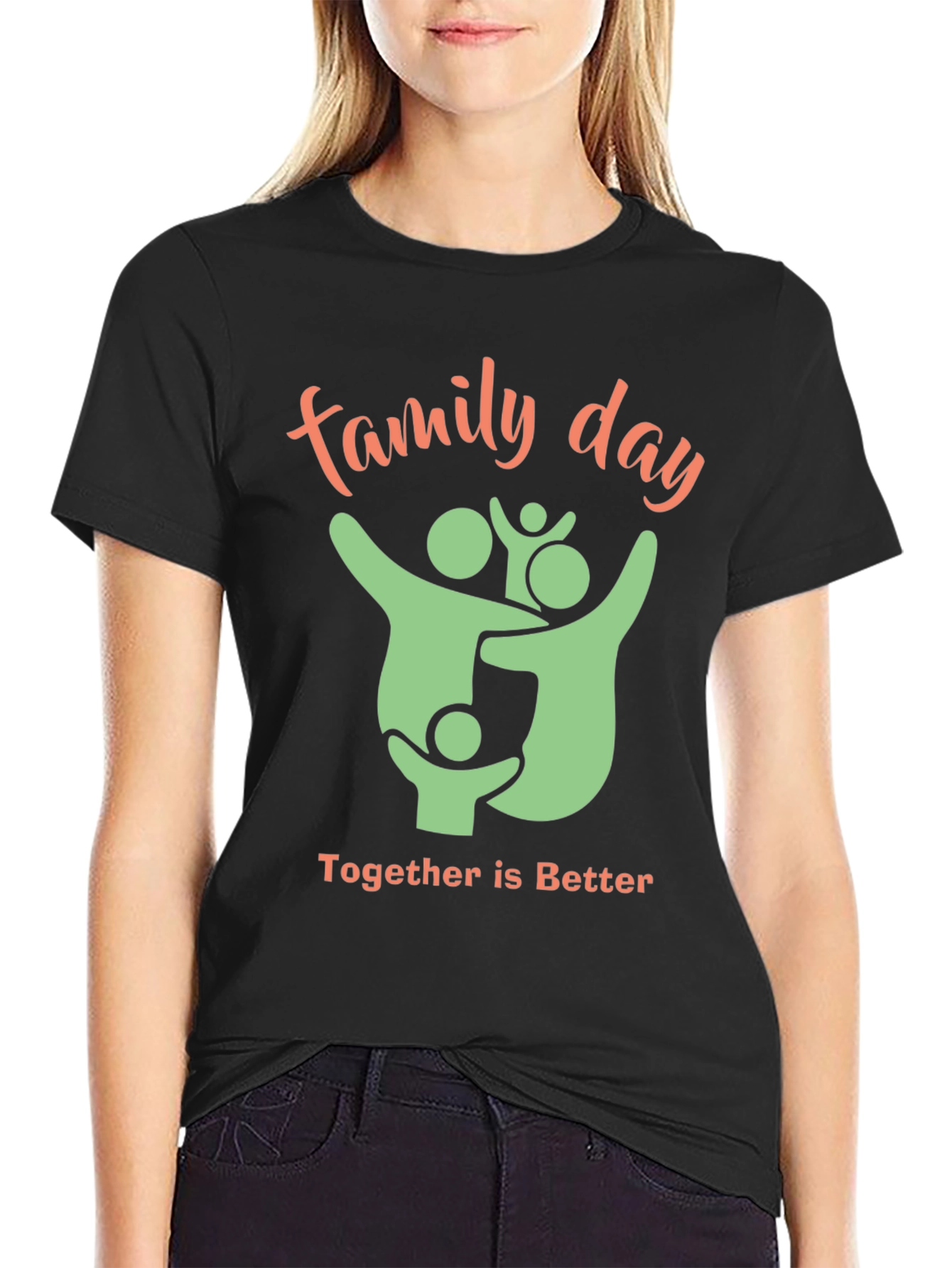 Black Family Day T-Shirt - Together is Better view 2