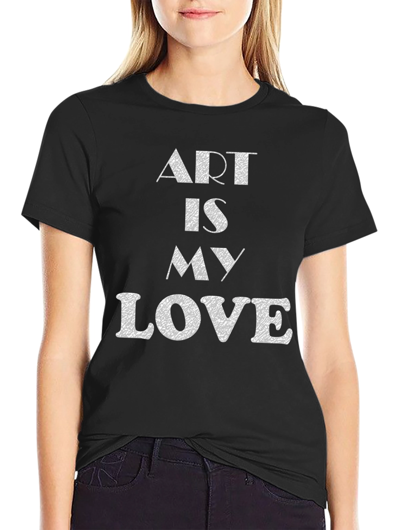 Black Art Is My Love T-Shirt - Stylish Graphic Tee view 2