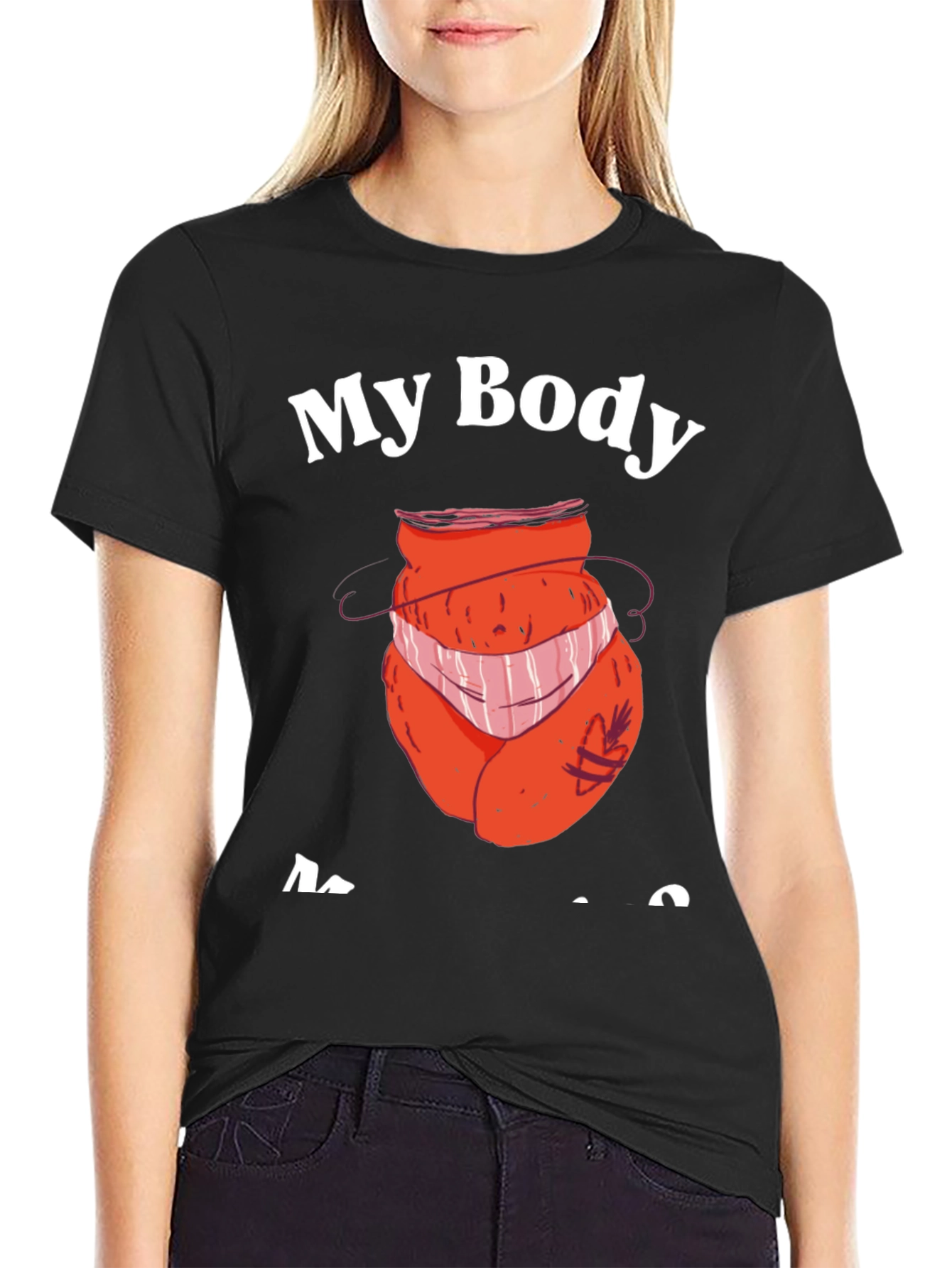 Black My Body My Choice T-Shirt - Funny Design view 2