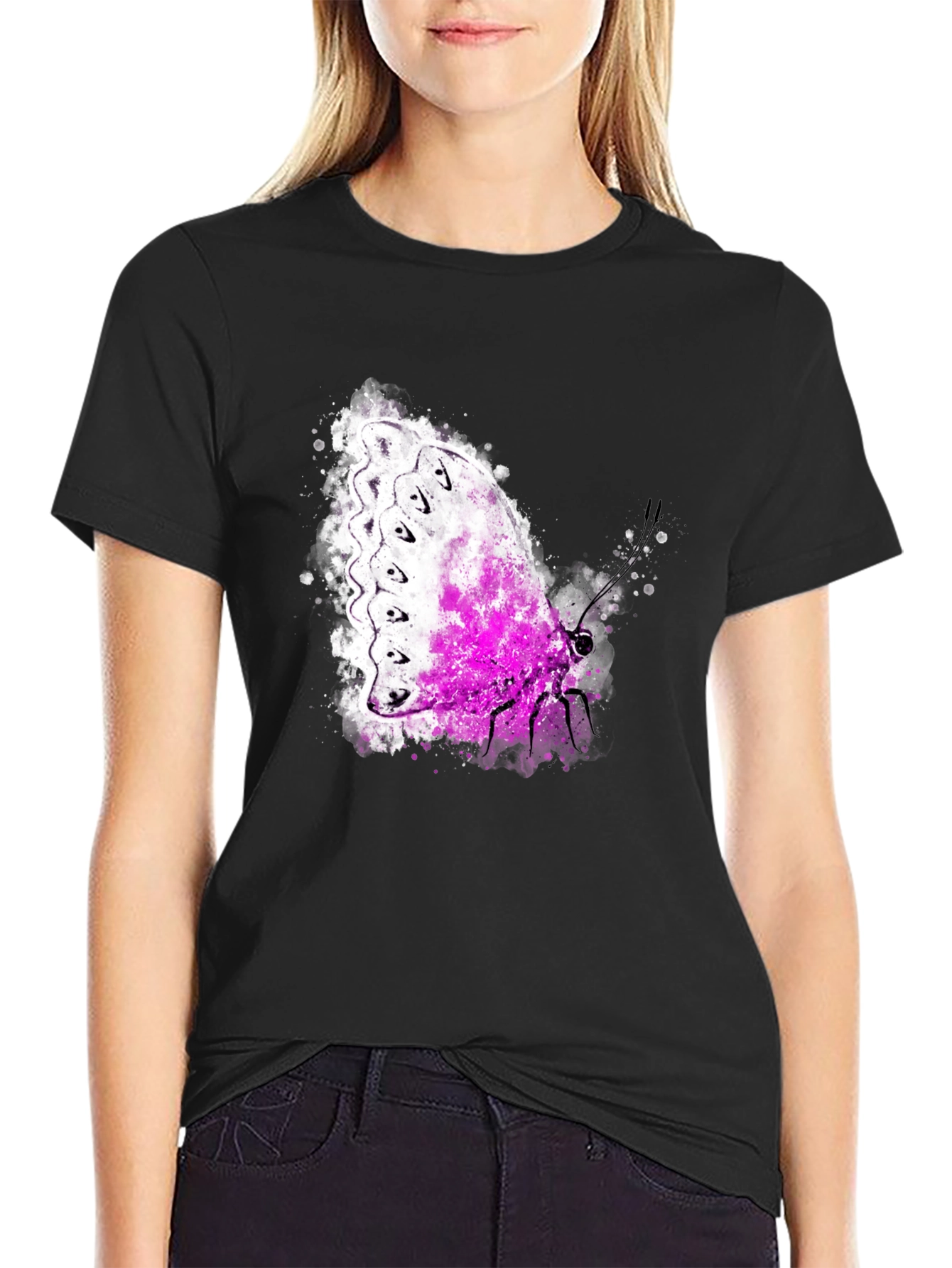 Butterfly Graphic Tee - Men's Black T-Shirt - 2