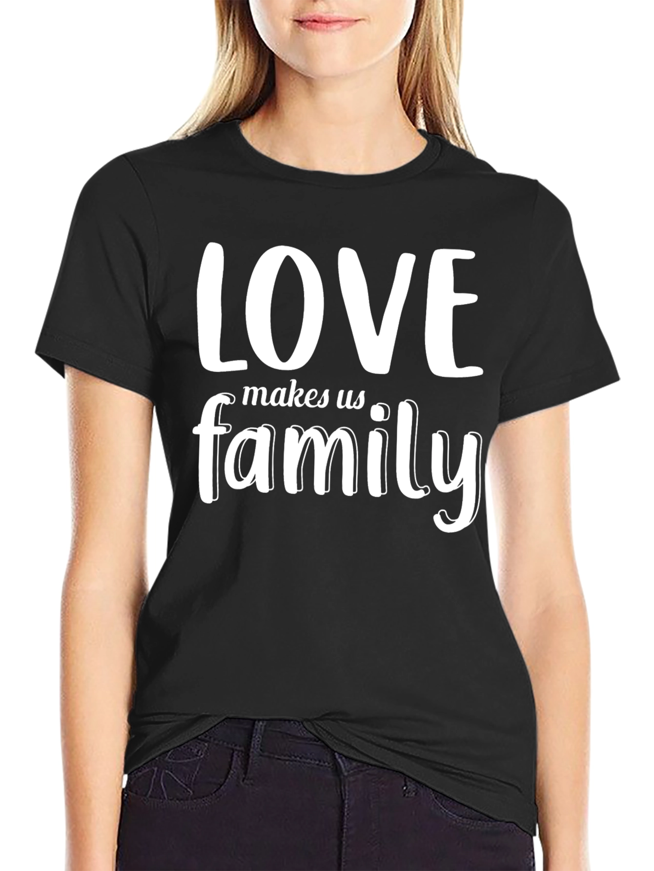 Black Love Makes Us Family Graphic Tee view 2
