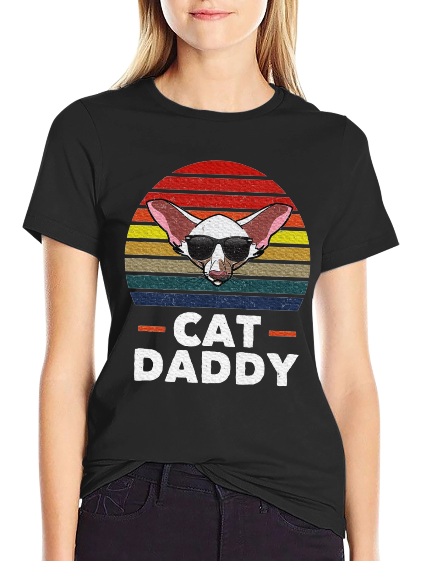 Black Cat Daddy T-Shirt view 2