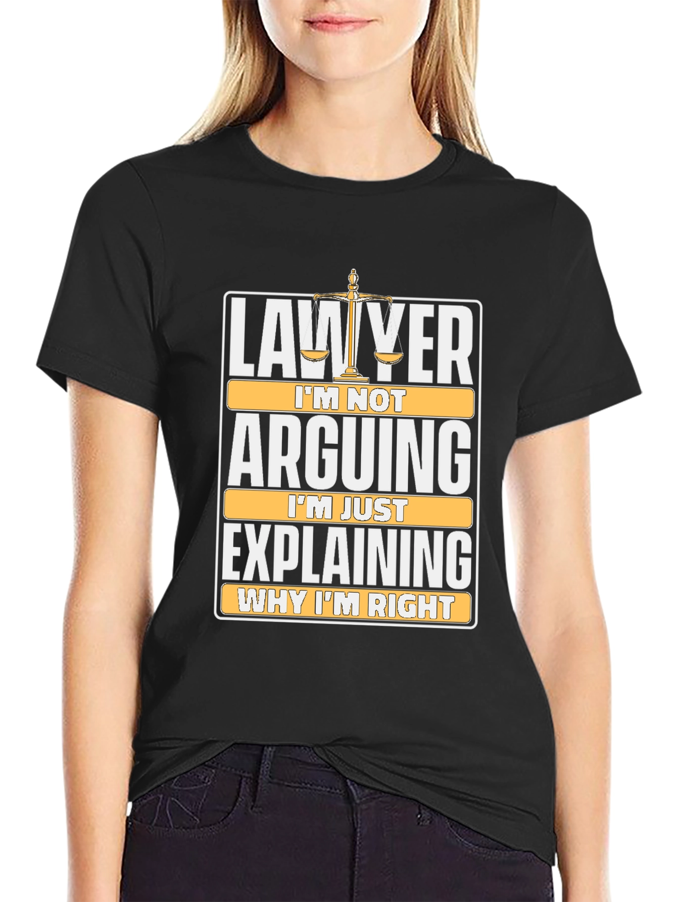 Black Lawyer Arguing Funny T-Shirt view 2