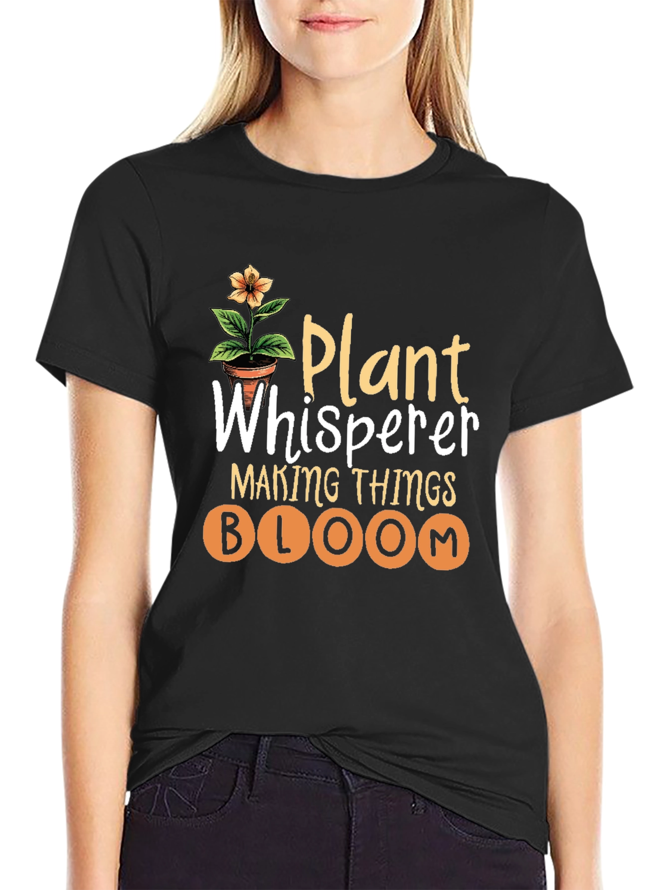 Black Plant Whisperer Graphic Tee view 2