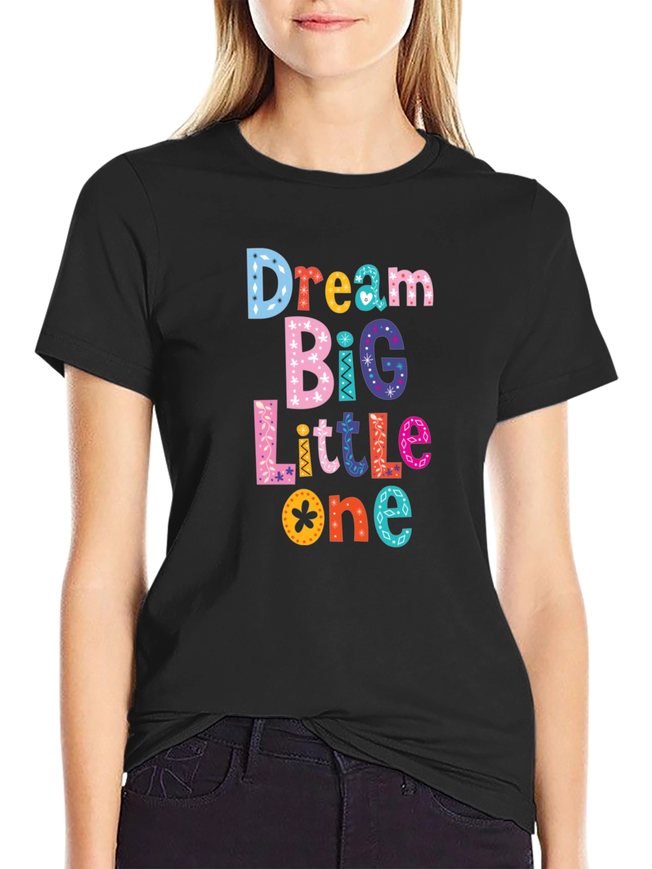 Black Dream Big Little One Graphic Tee view 2