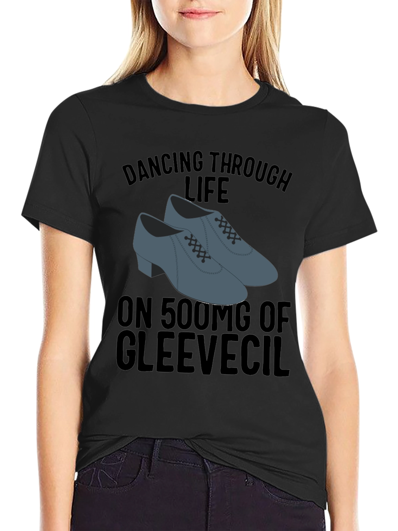 Black Dancing Through Life Tee view 2