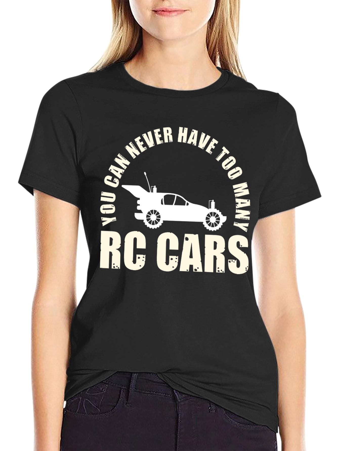 Black RC Cars T-Shirt - You Can Never Have Too Many view 2