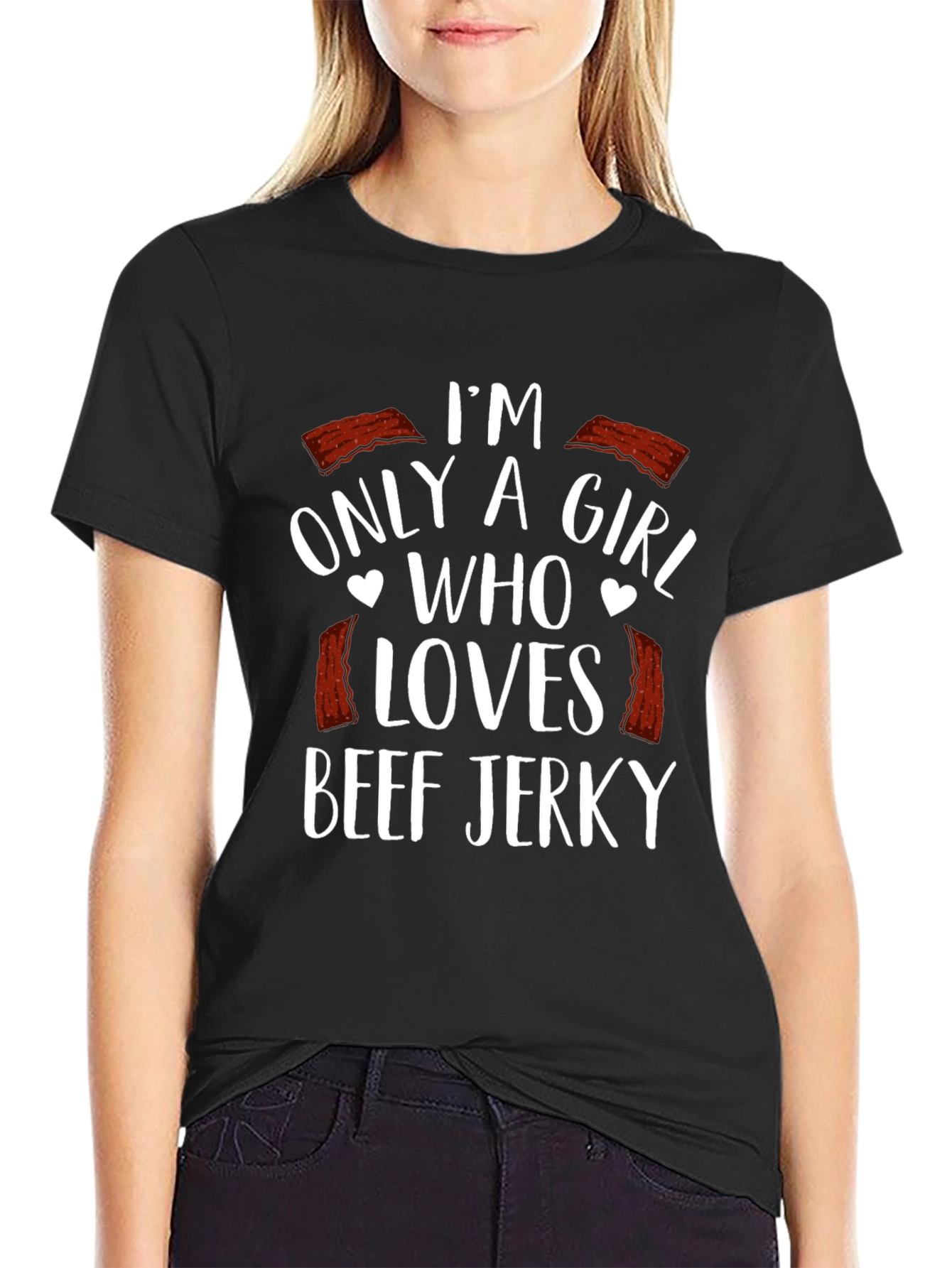 Black Beef Jerky Lover T-Shirt view 2