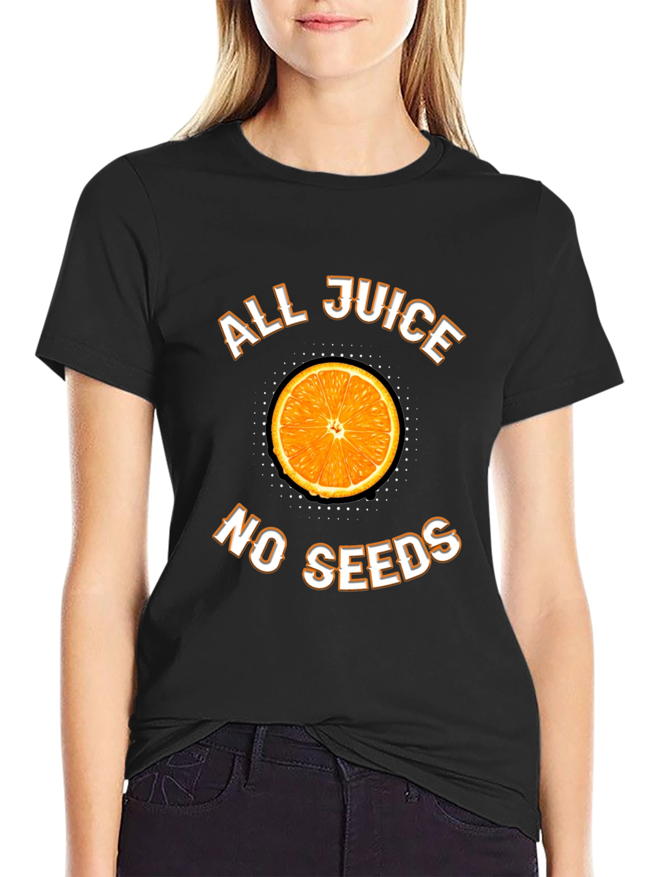 Black All Juice No Seeds T-Shirt view 2