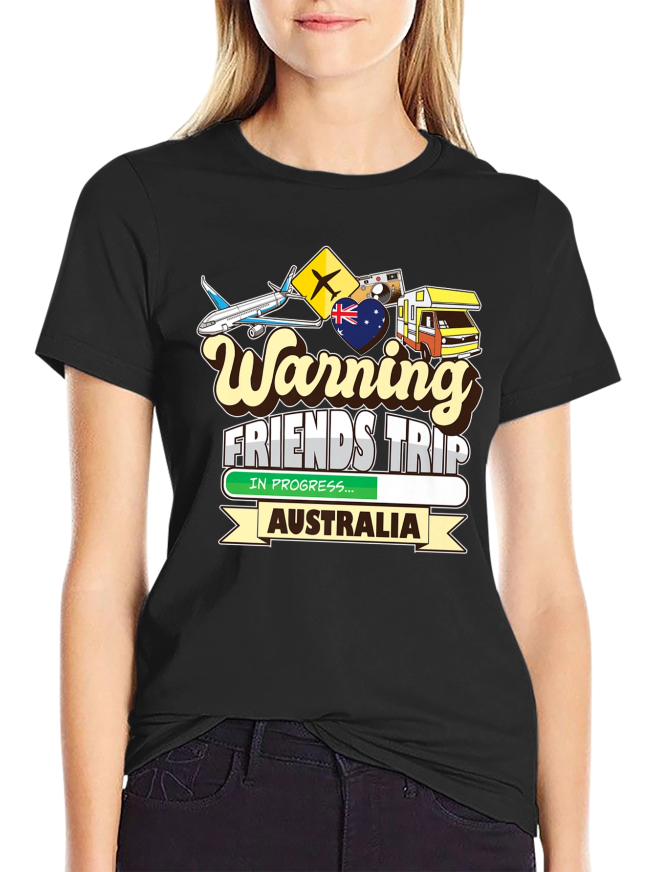 Warning Friends Trip Australia T-Shirt - 2