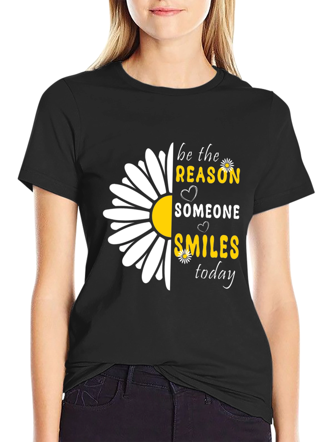 Black Be The Reason Smile T-Shirt view 2
