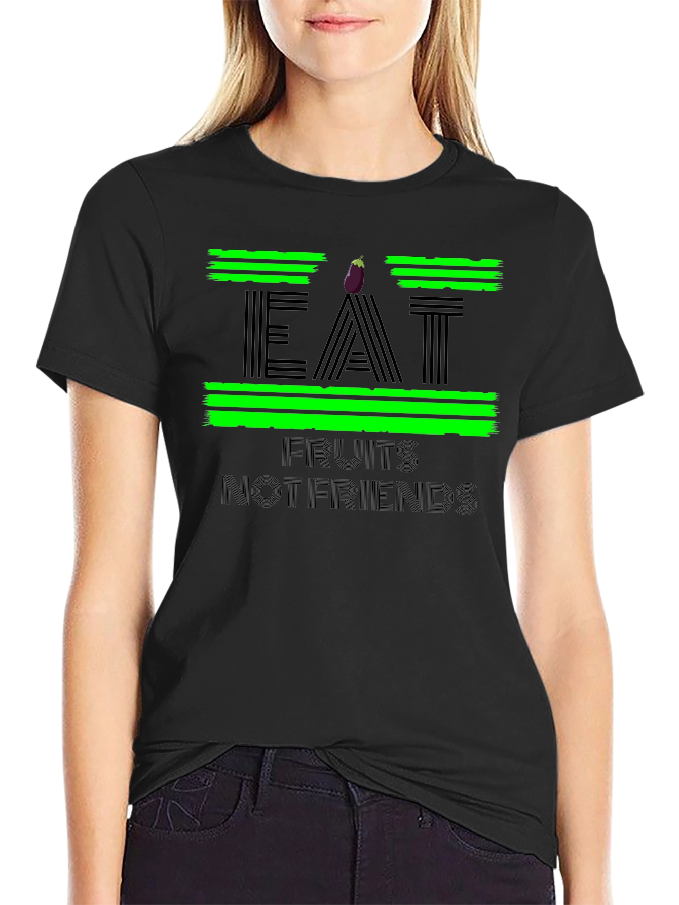 Eat Fruits Not Friends Graphic Tee - 2