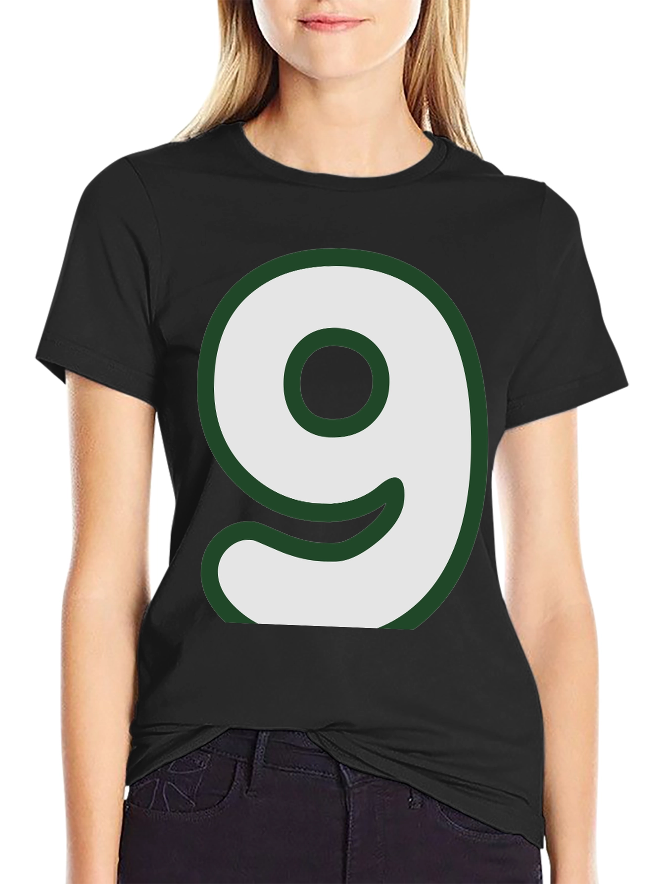 Black Number 9 Graphic T-Shirt - Casual Style view 2