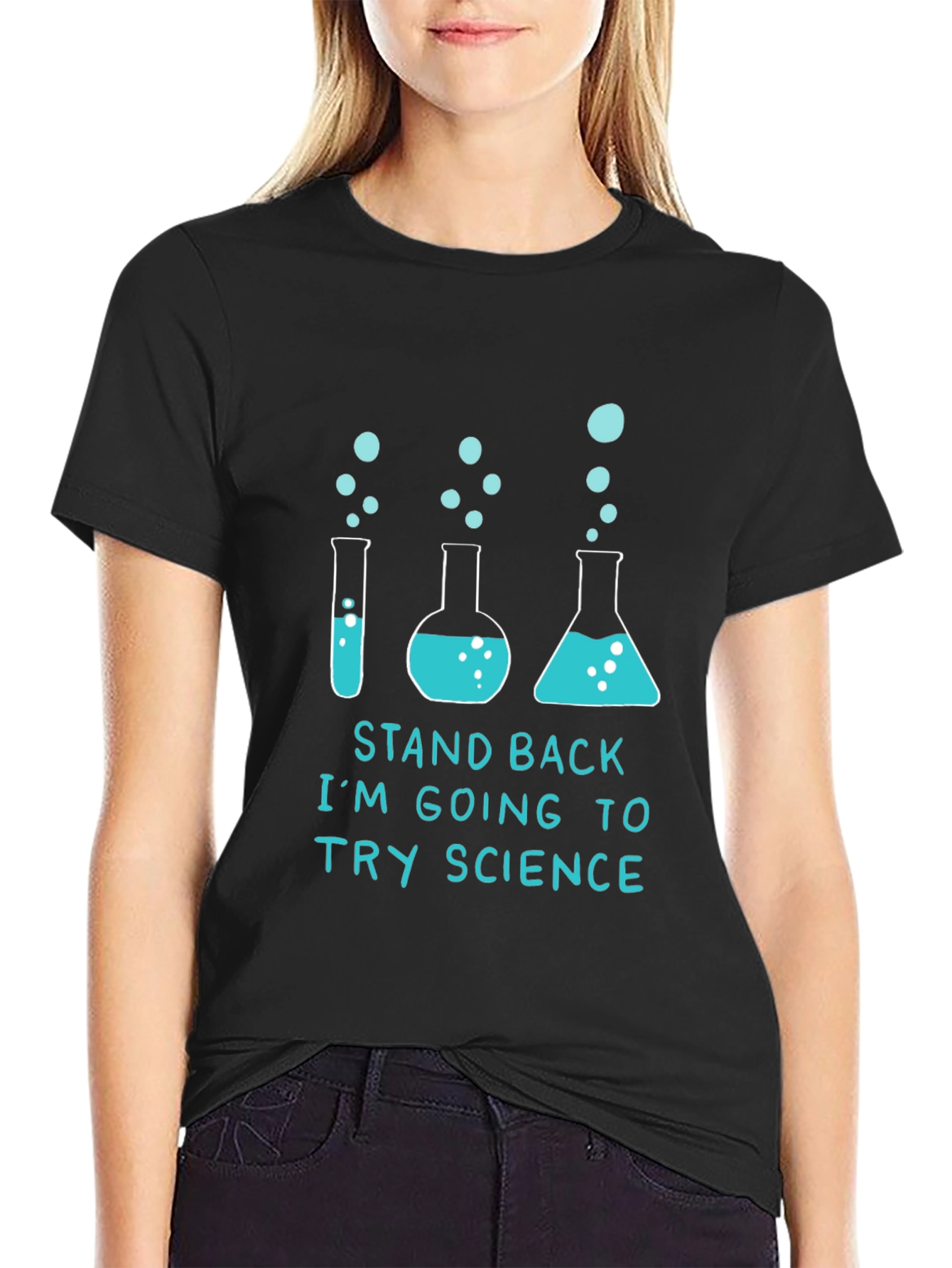 Black Science Experiment Graphic T-Shirt view 2