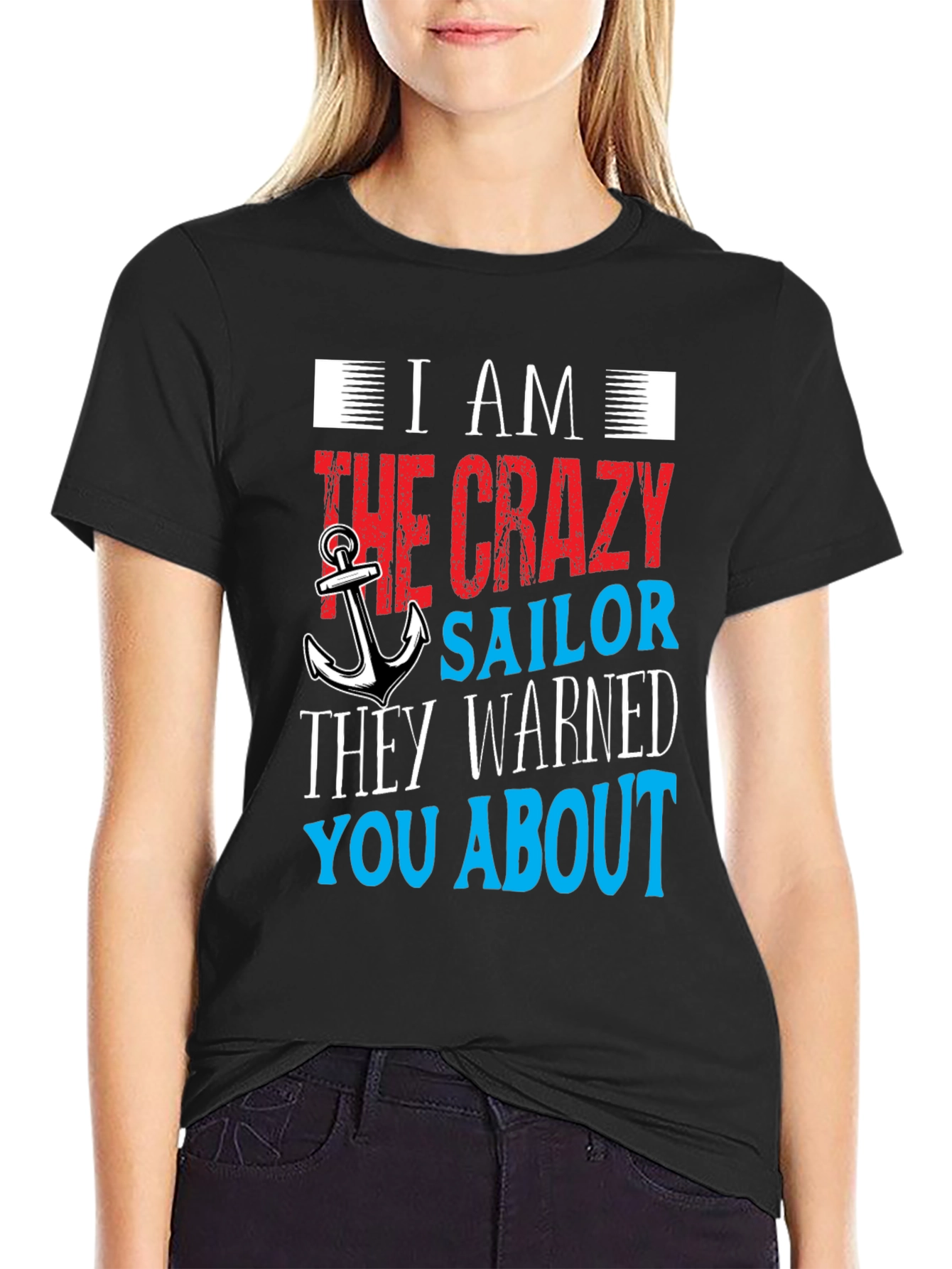 Black Crazy Sailor T-Shirt view 2