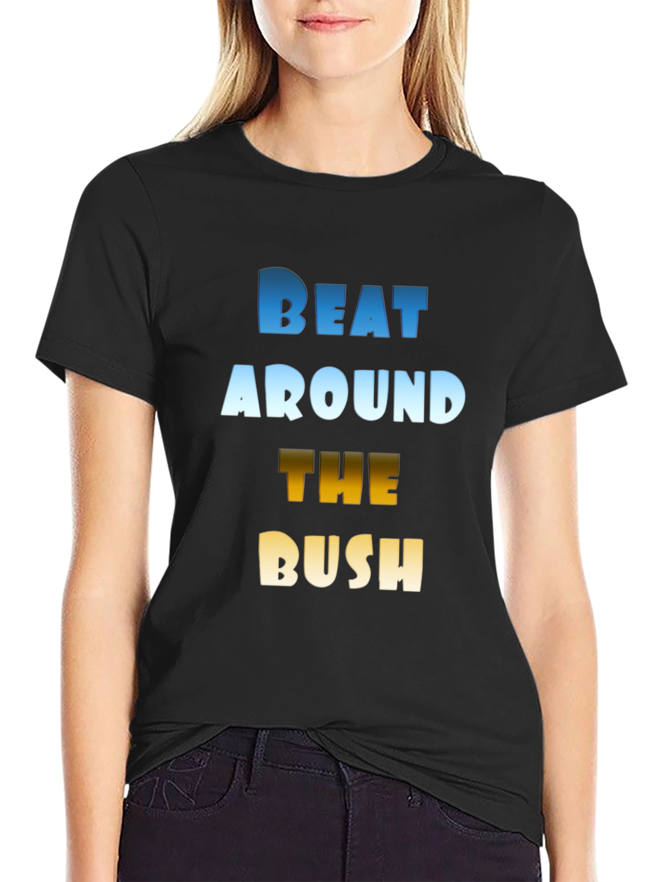 Black Beat Around the Bush Graphic Tee view 2
