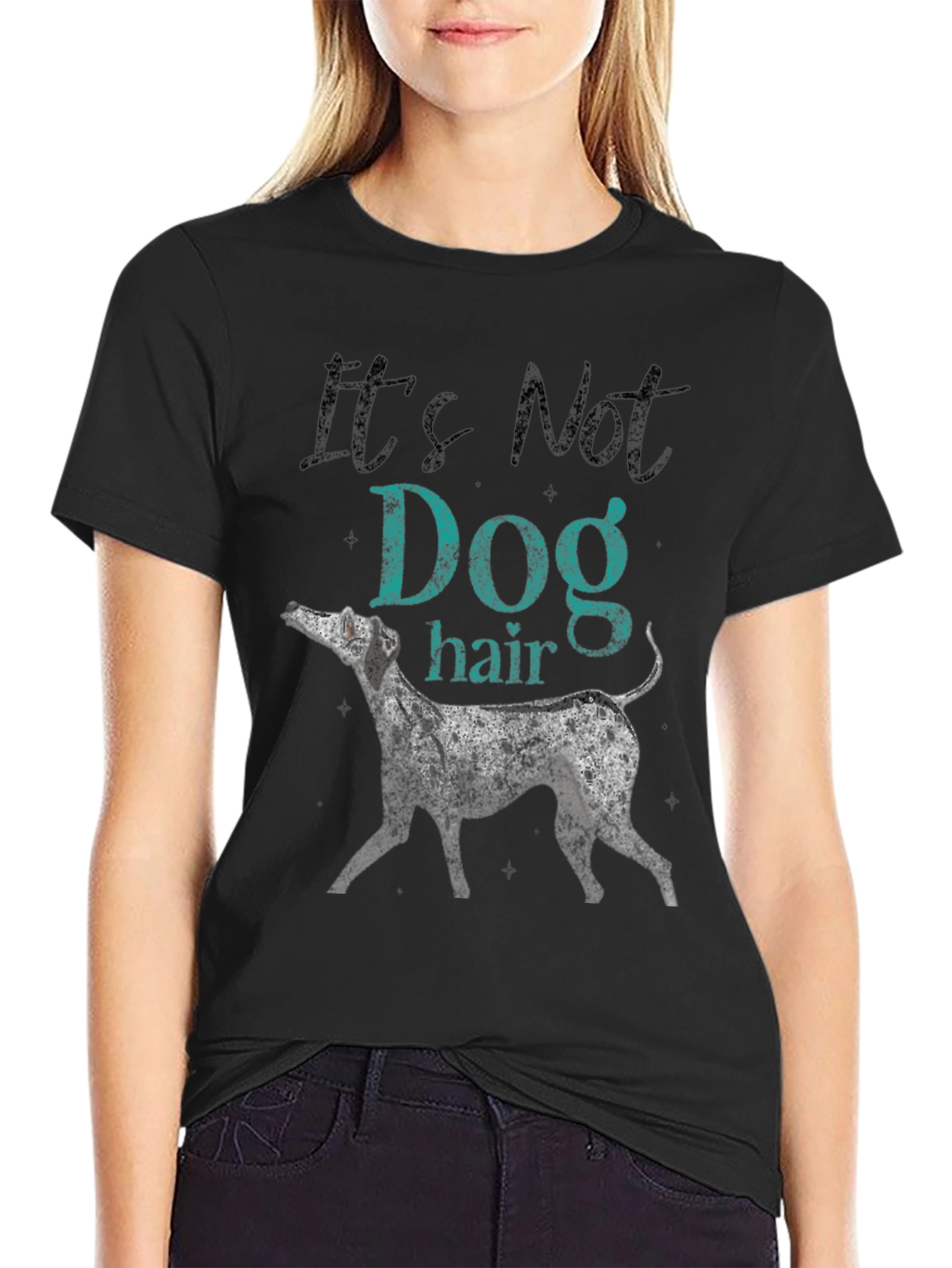 Black Dog Hair T-Shirt - Black view 2