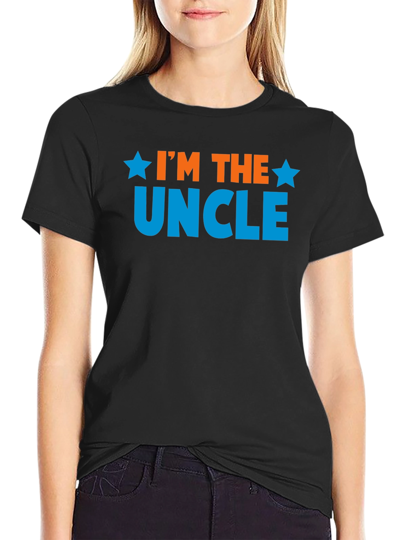 Black I'm the Uncle T-Shirt view 2