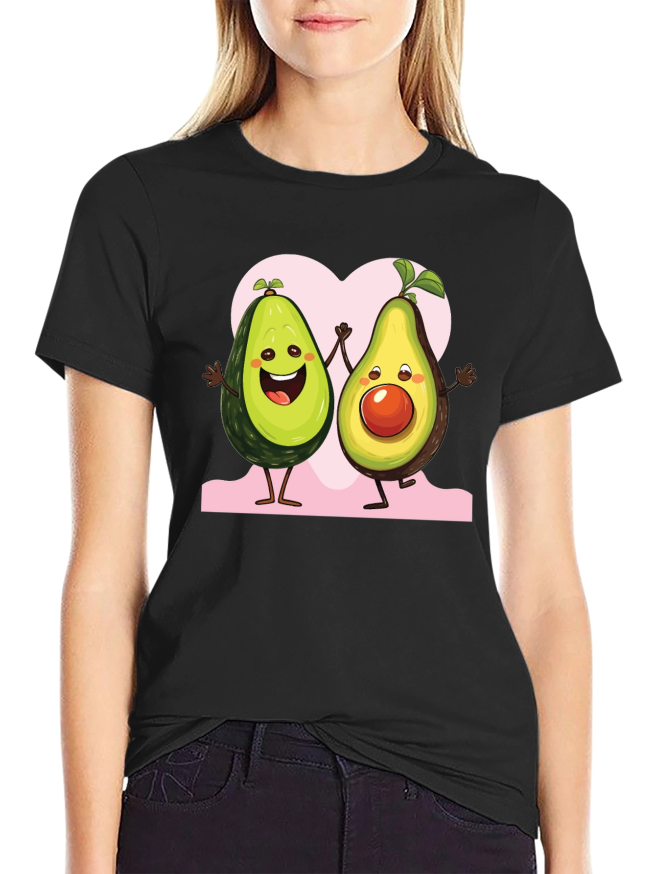 Black Avocado Love Graphic Tee - Cute & Trendy view 2