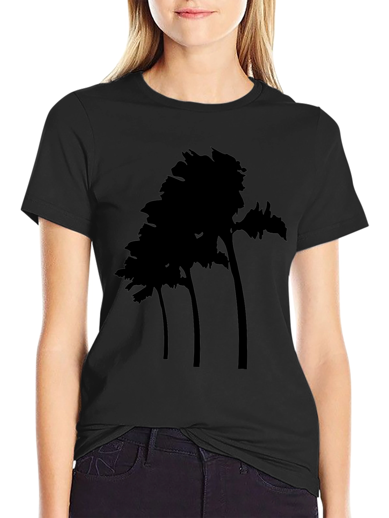 Black Black Trees Graphic Tee - Casual Comfort view 2
