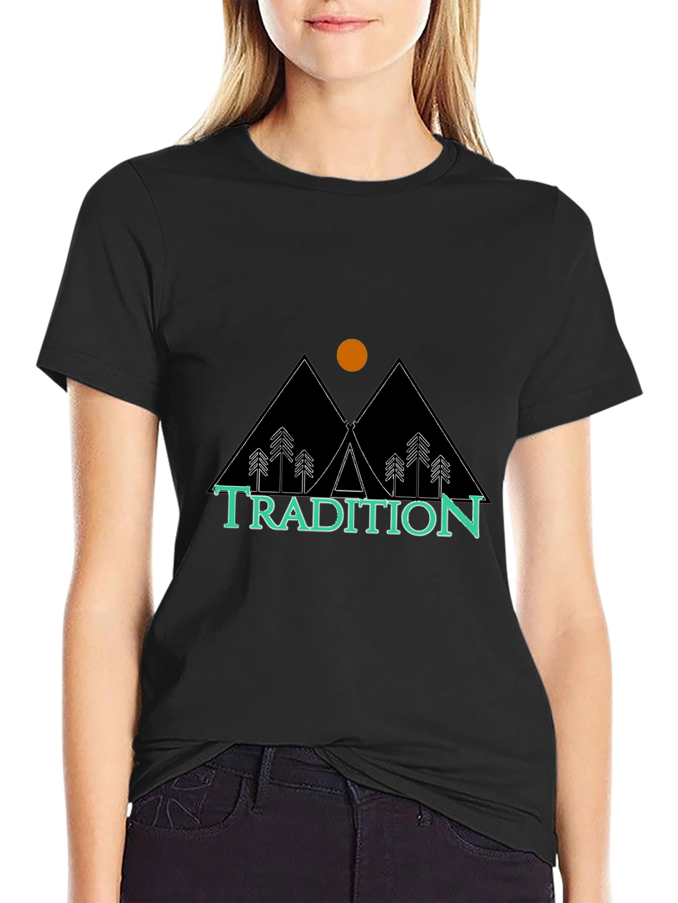 Black Tradition Graphic Tee - Outdoor Adventure Style view 2