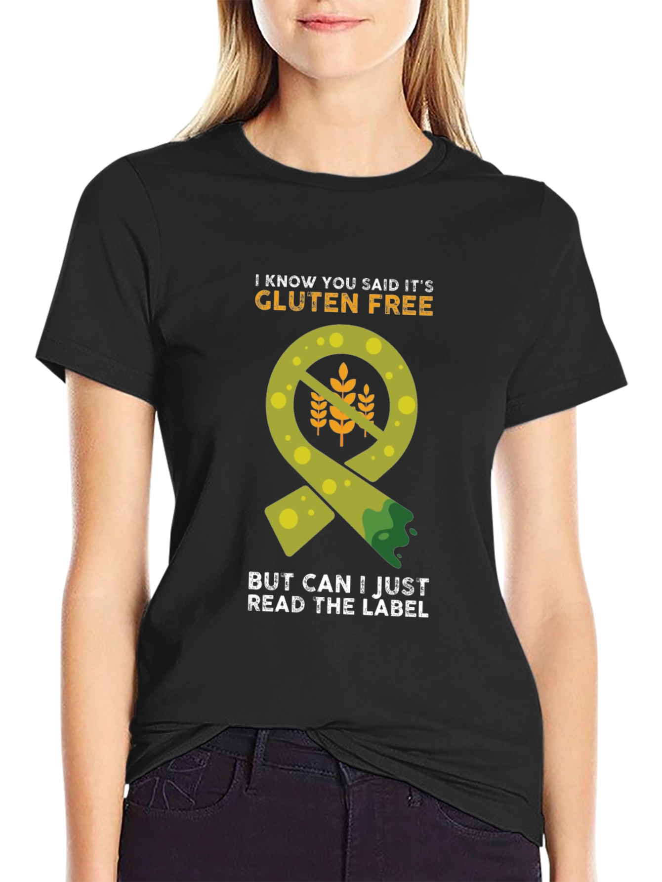 Gluten-Free Label Humor T-Shirt - 2
