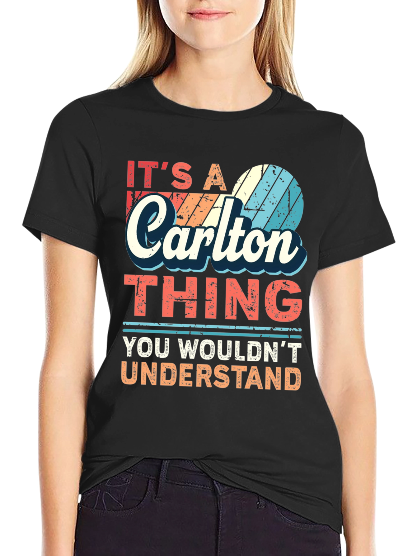 Black It's a Carlton Thing T-Shirt - You Wouldn't Understand view 2
