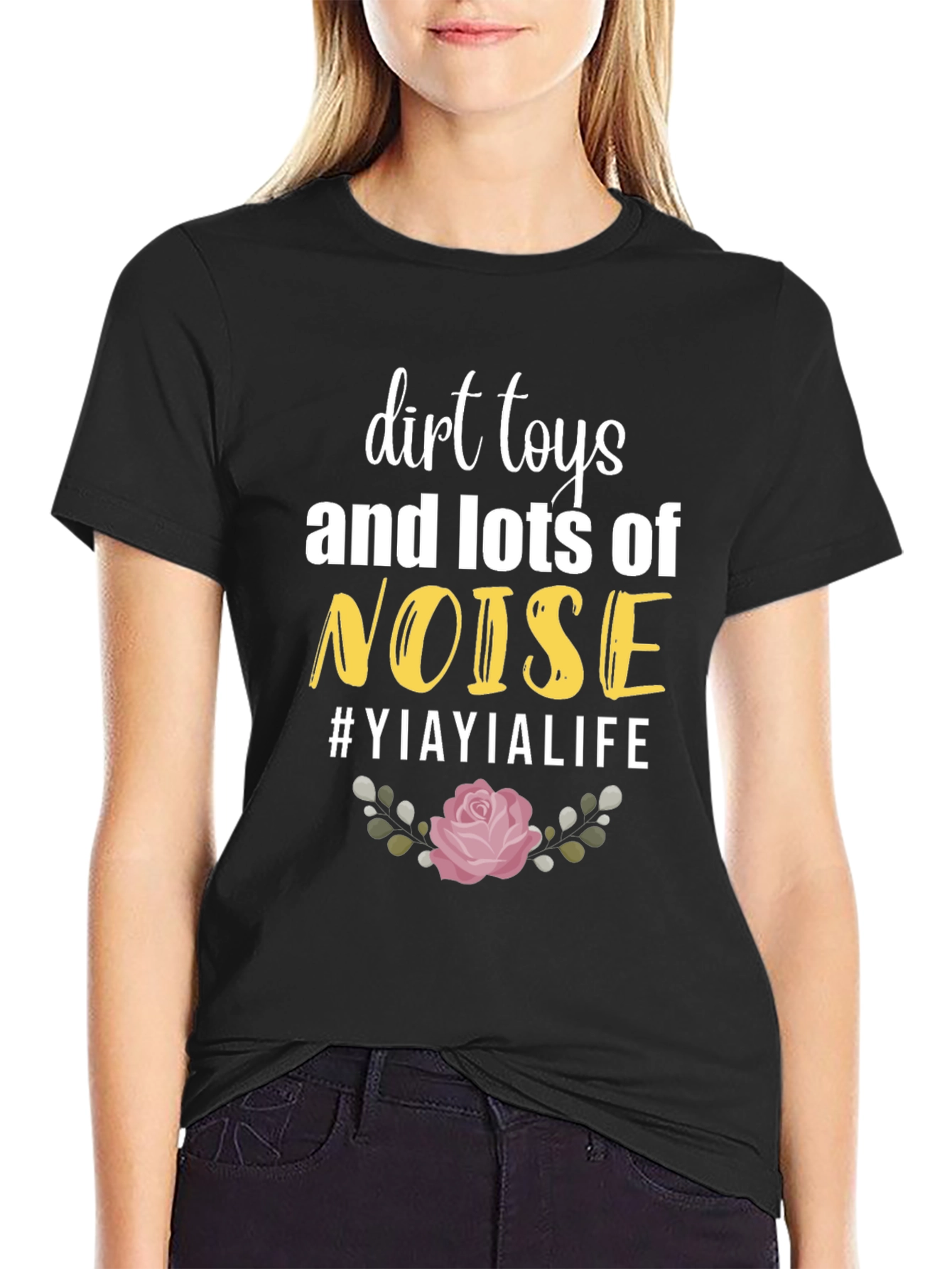 Black Dirt Toys & Noise T-Shirt - Yiayia Life view 2