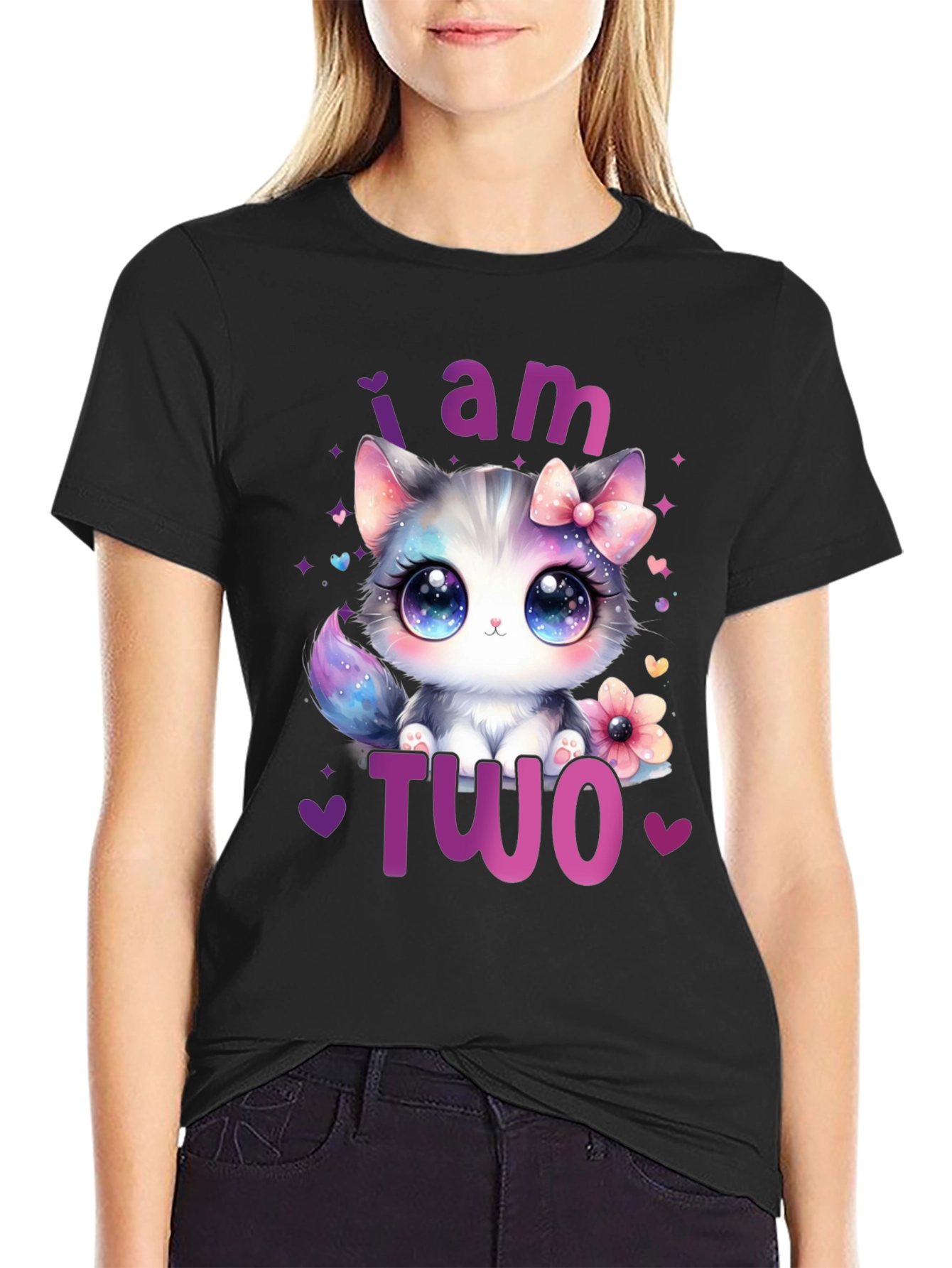 I am Two Cute Kitten Birthday T-Shirt - 2