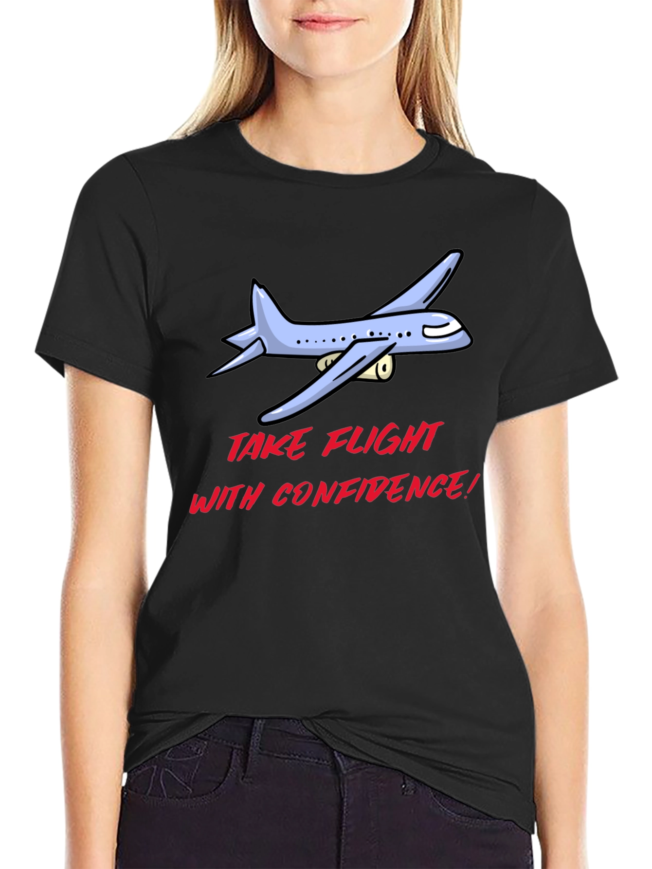 Black Take Flight Confidence T-Shirt view 2