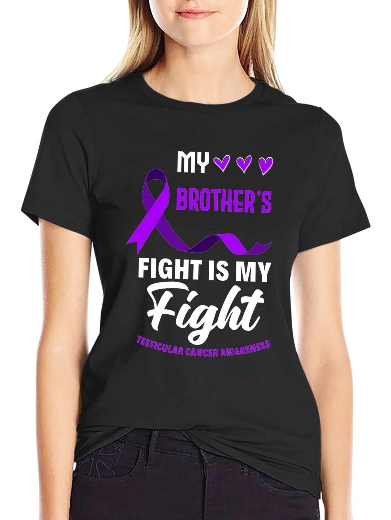 Testicular Cancer Awareness T-Shirt - My Brother's Fight - 2