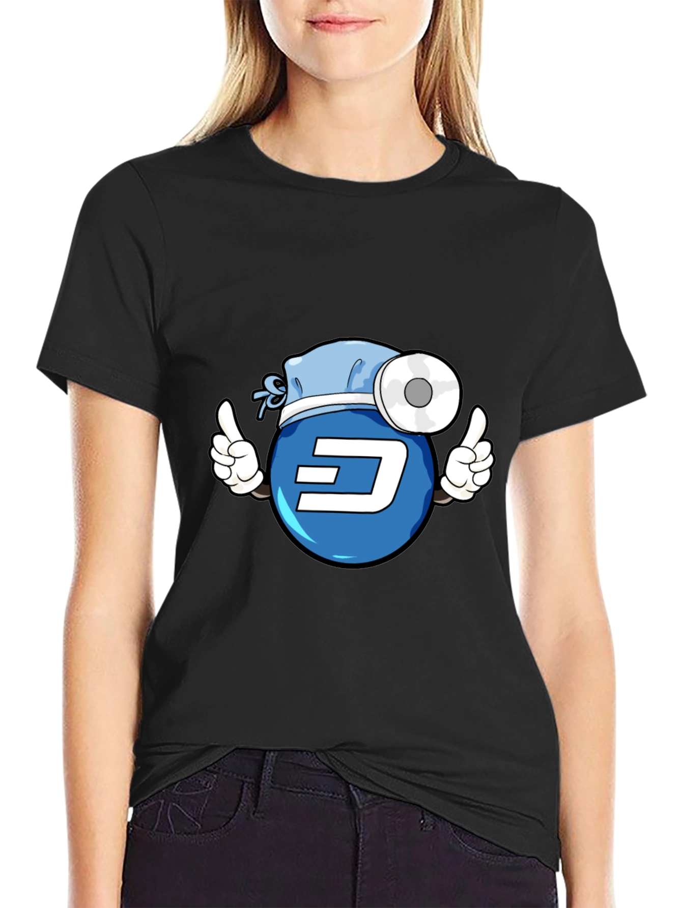 Black Novelty Crypto Dash Doctor T-Shirt view 2