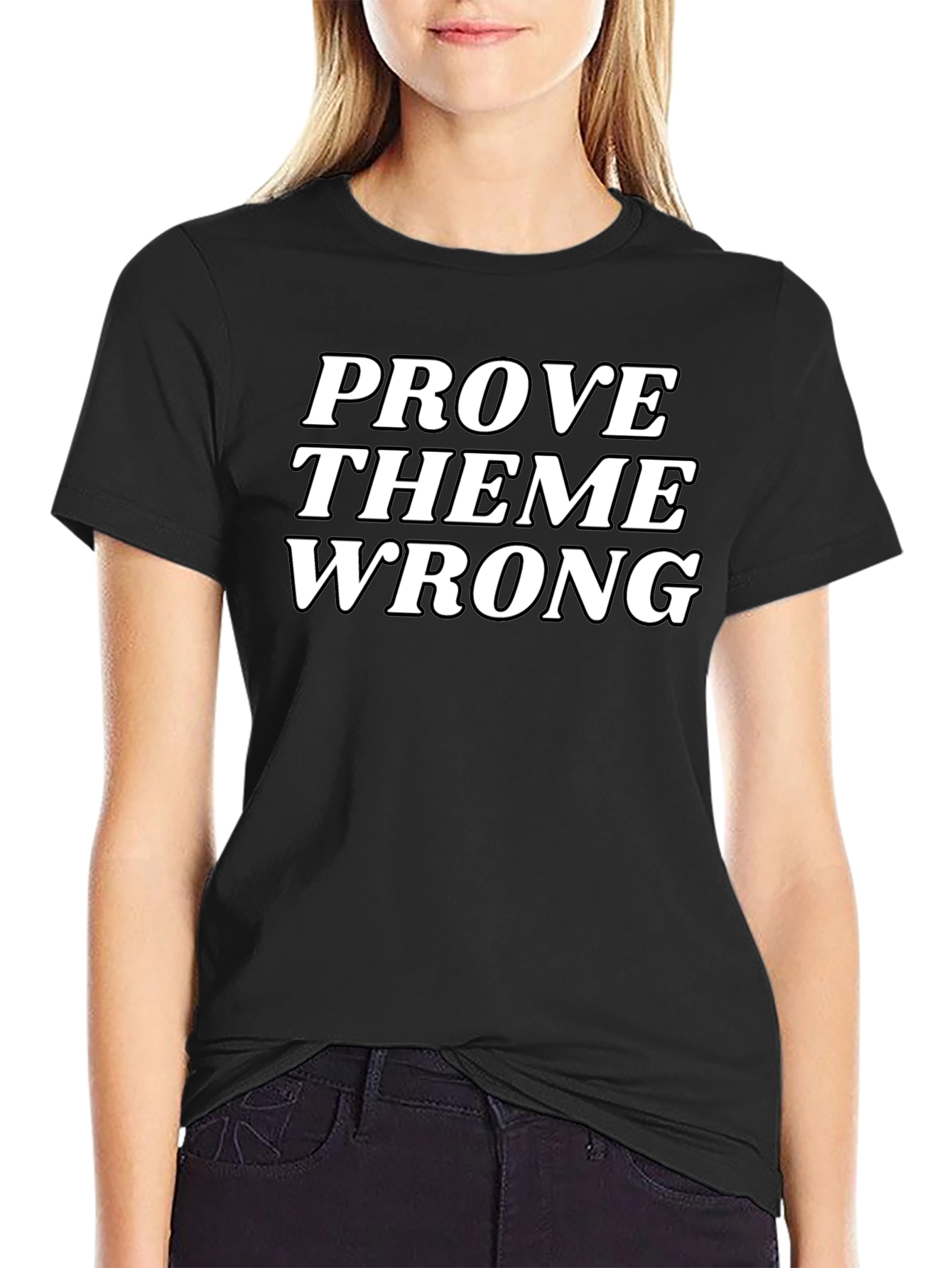 Black Prove Them Wrong Graphic Tee - Black view 2