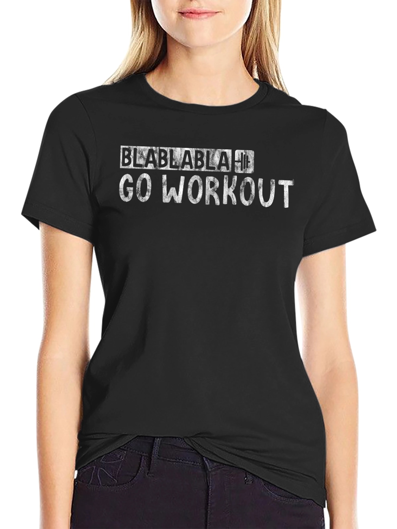 Black Go Workout Graphic Tee view 2