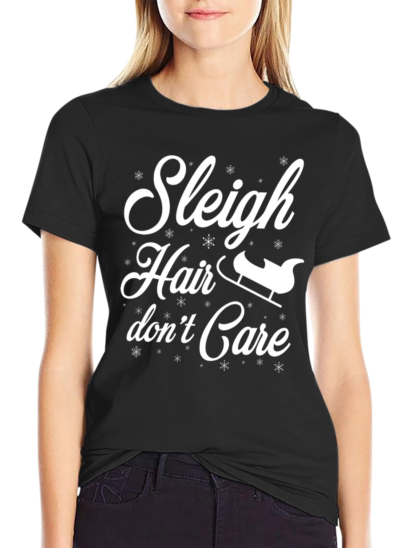 Sleigh Hair Don't Care Graphic Tee - 2