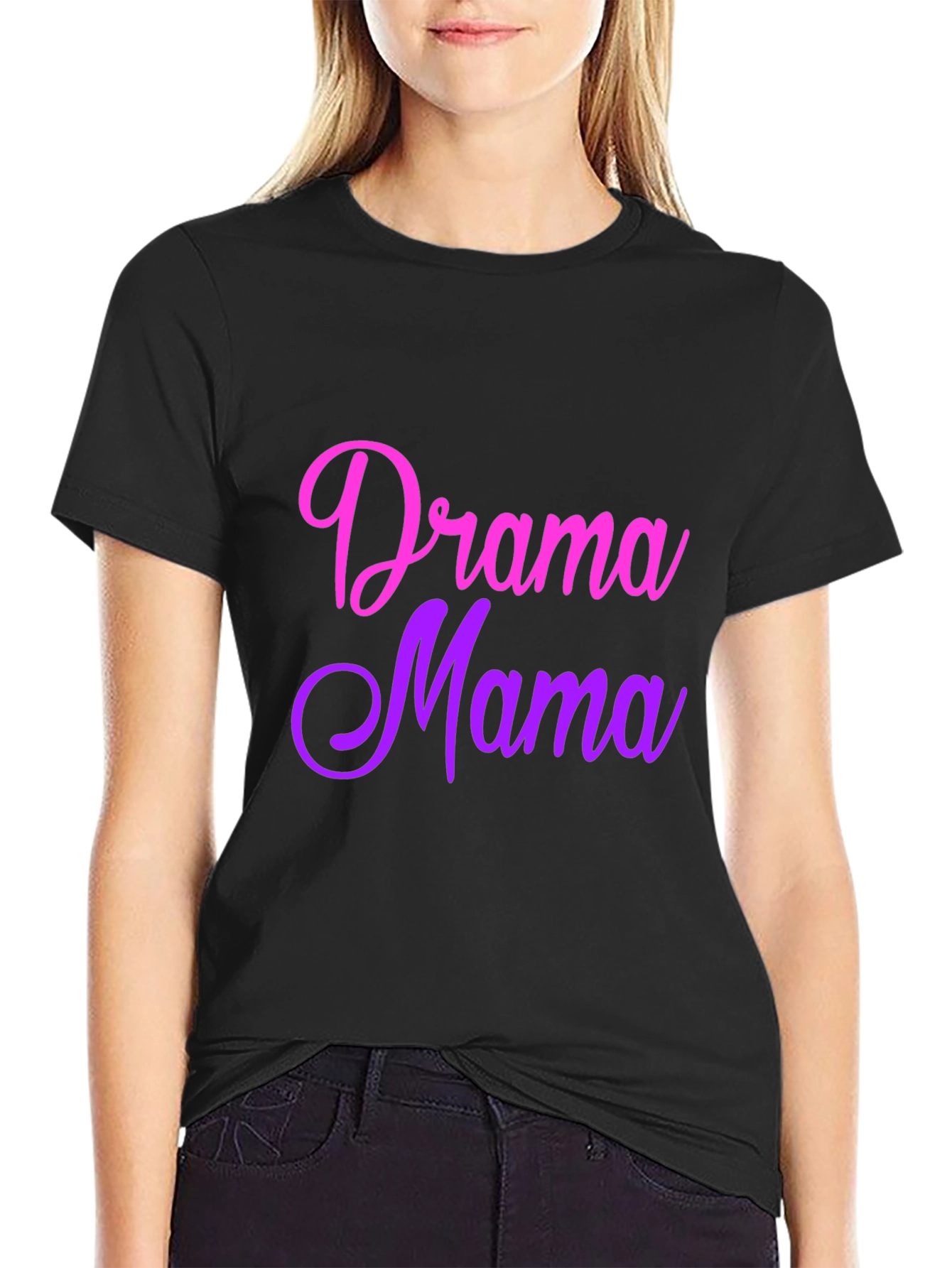 Black Drama Mama Ombre Graphic Tee view 2