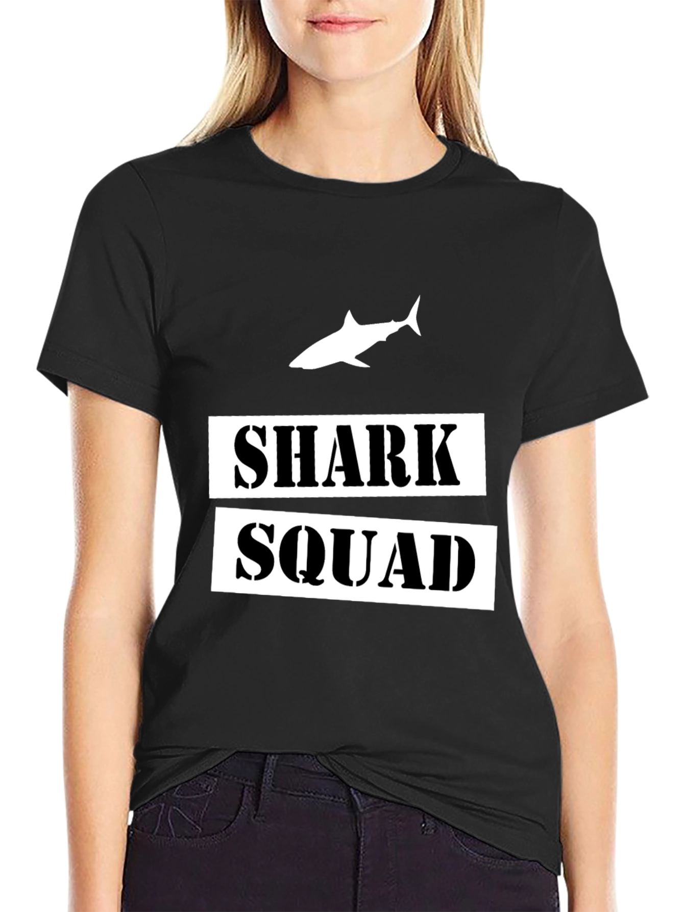 Black Shark Squad Graphic T-Shirt - Black view 2