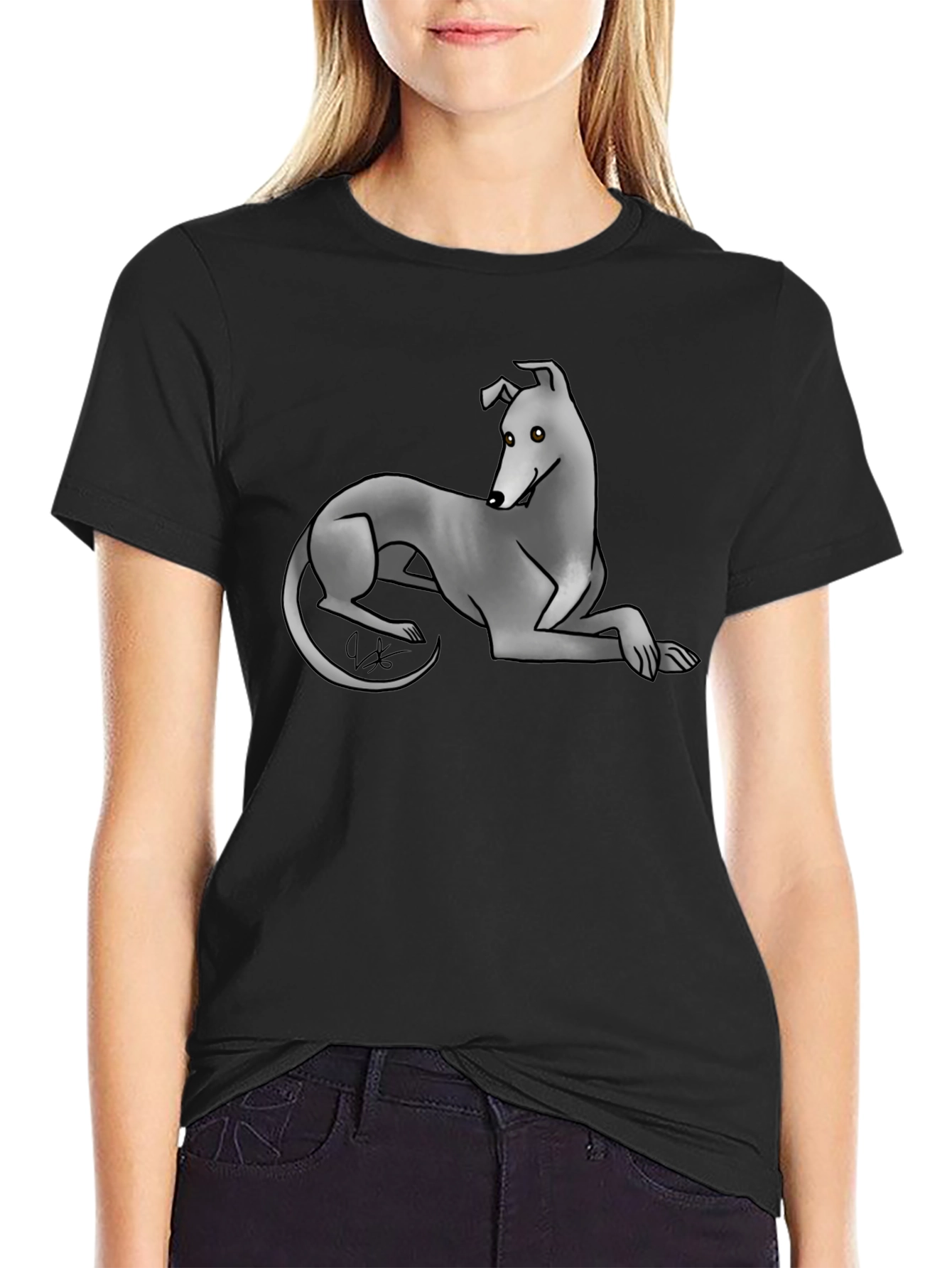 Greyhound Graphic Tee - Cool Dog Lover Shirt - 2