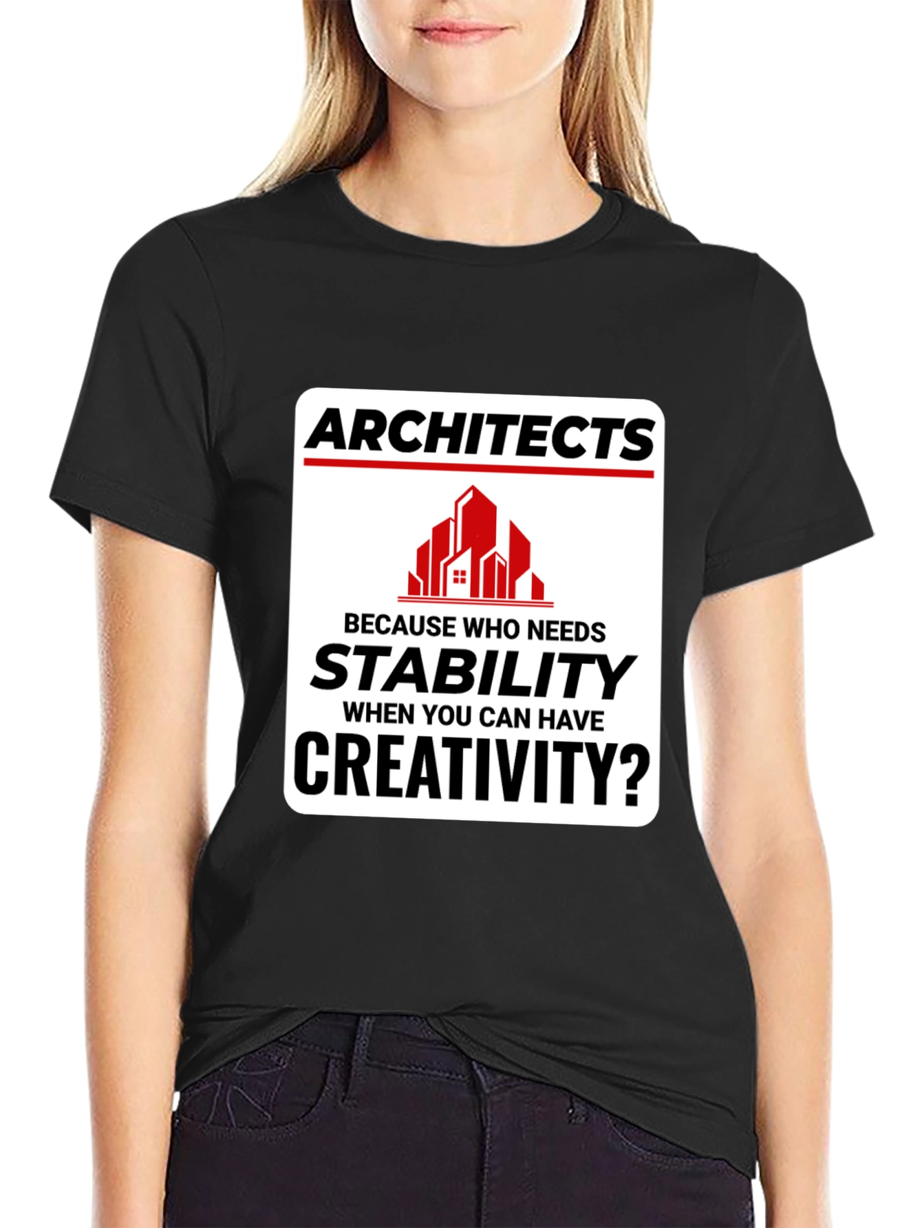 Black Architects Creativity T-Shirt - Stability vs. Creativity view 2