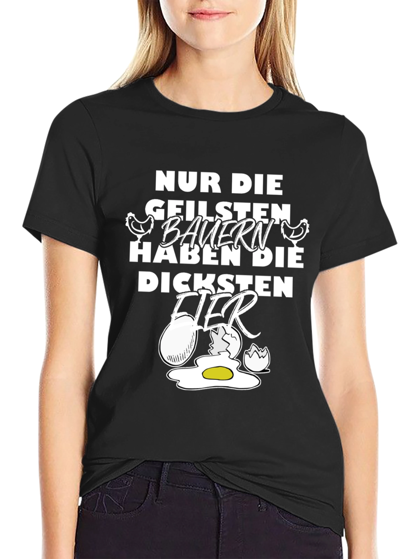 Black Funny German Farmer's Graphic T-Shirt view 2