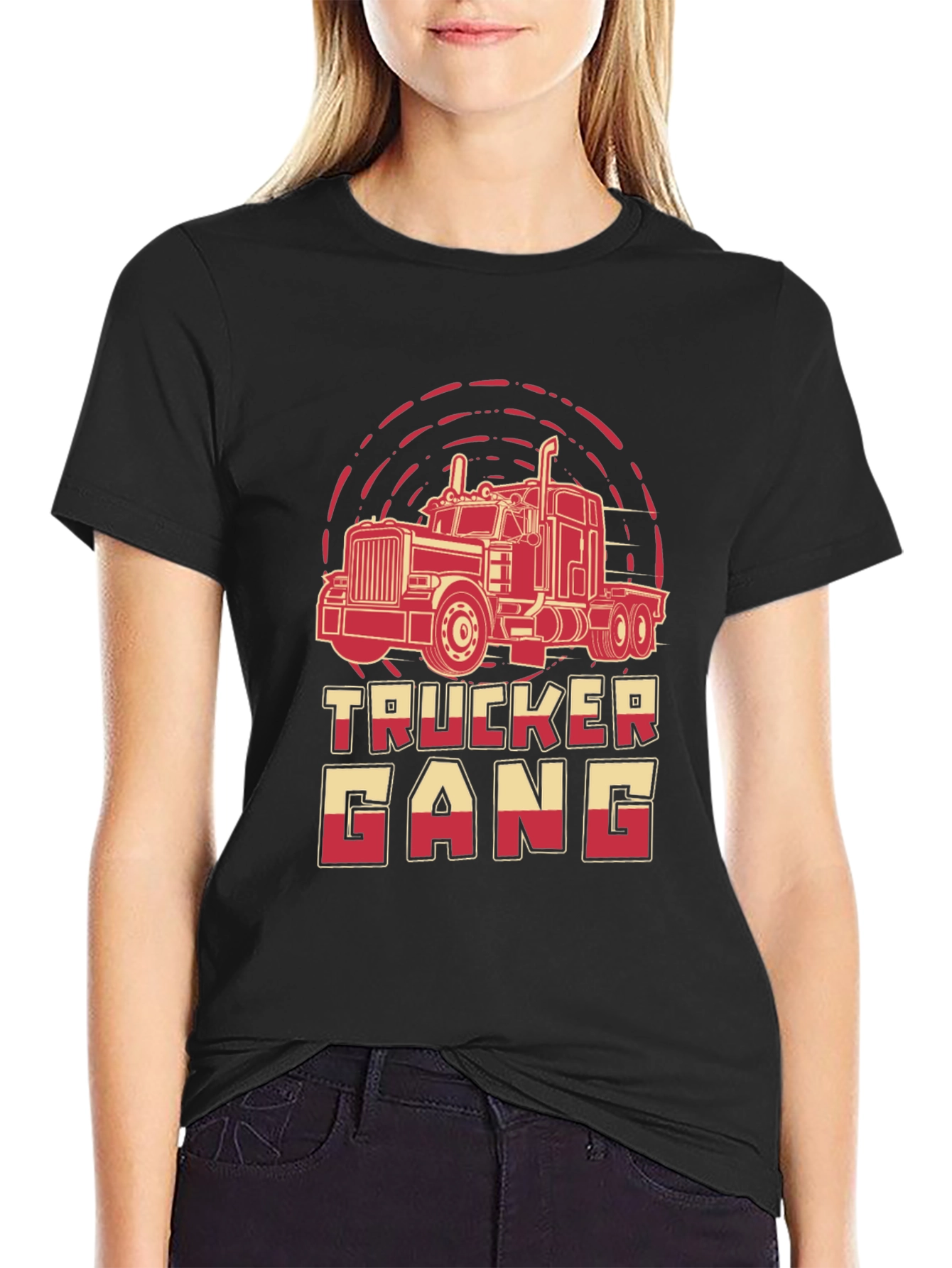 Trucker Gang Graphic Tee - Bold Truck Design - 2