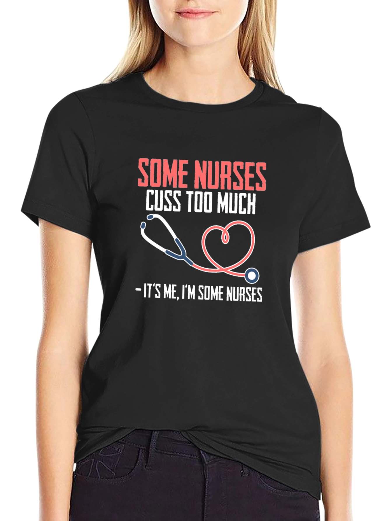 Black Some Nurses T-Shirt Funny Graphic Tee view 2