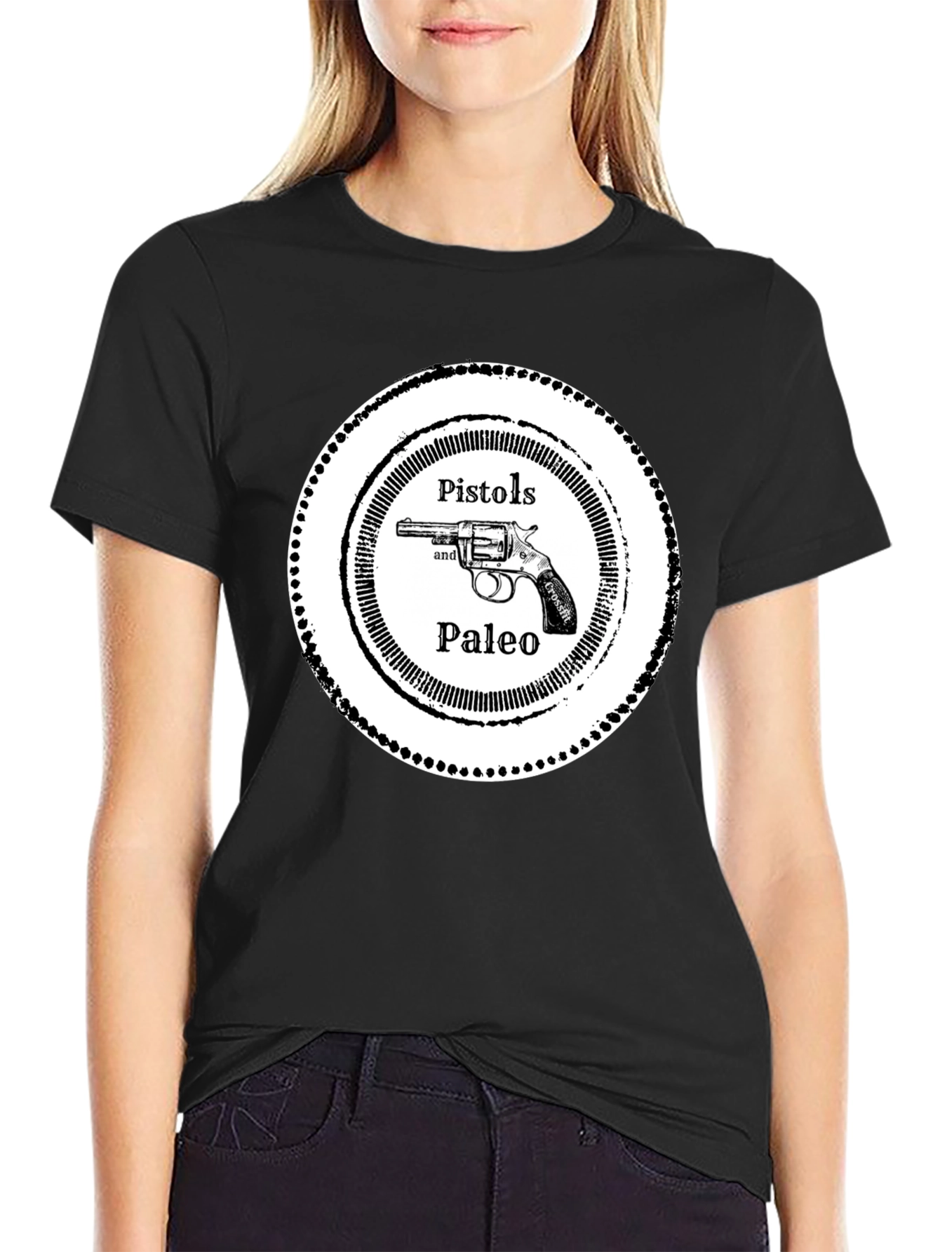 Pistols and Paleo Graphic Tee - Black - 2