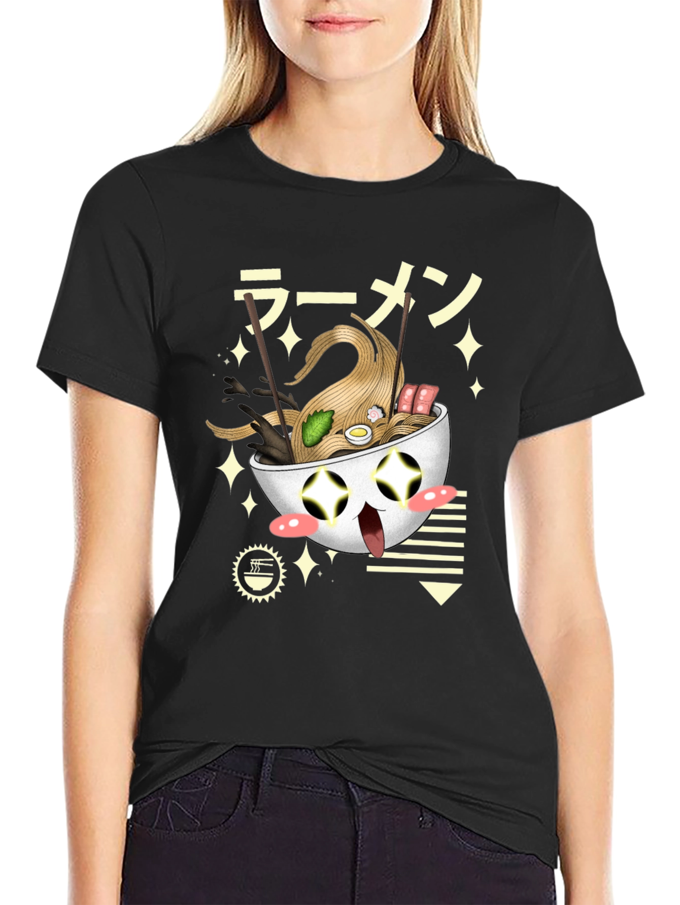 Ramen Bowl Graphic T-Shirt - Cute Japanese Noodles Tee - 2