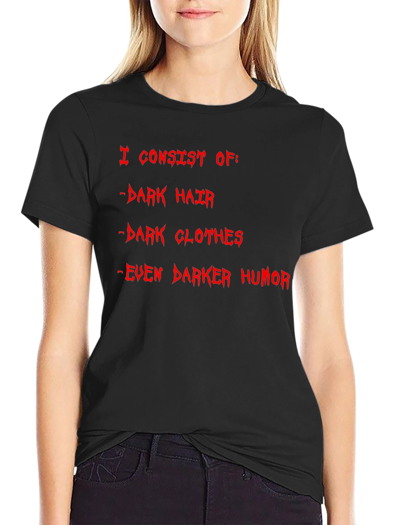 Black Humorous Dark T-Shirt - I Consist Of... view 2