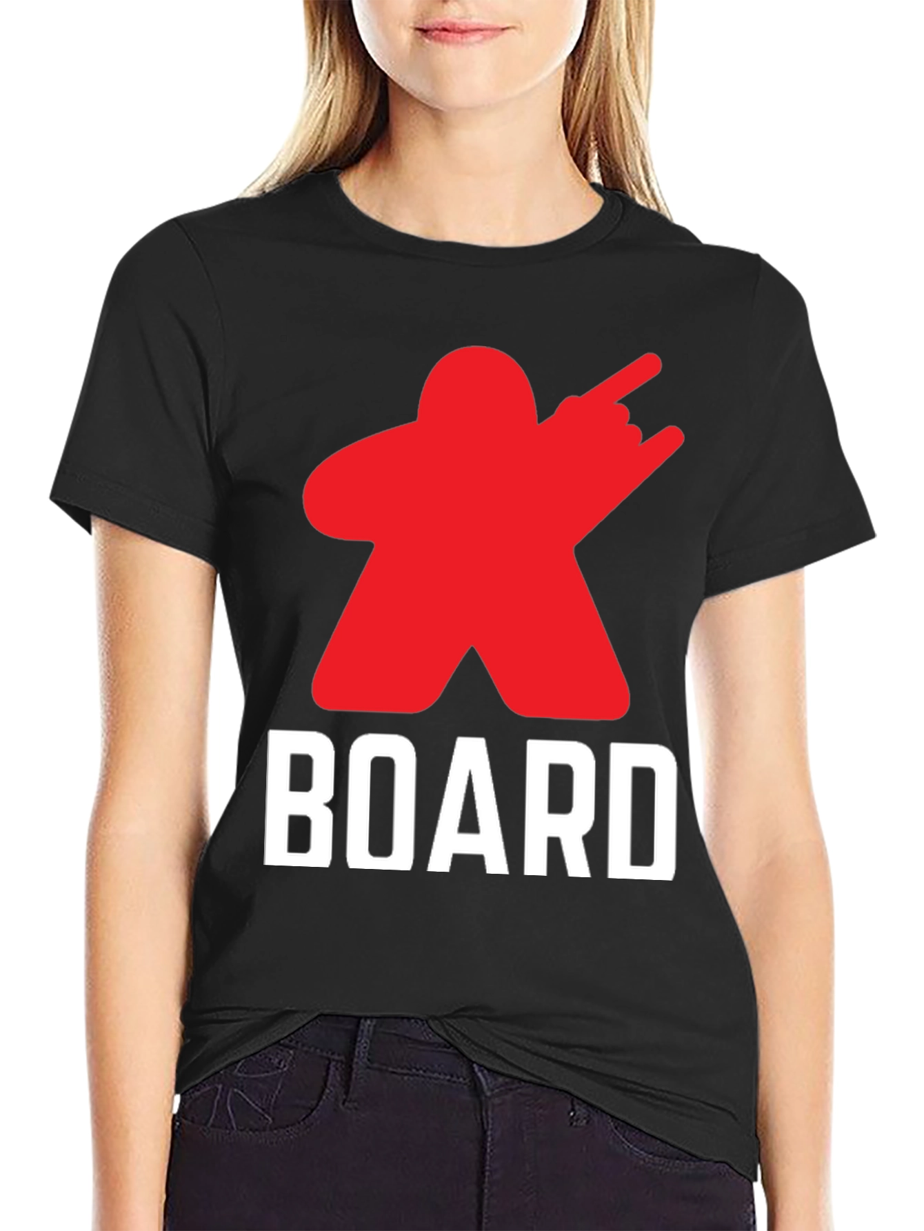 Black Board Game Geek T-Shirt - Rock On! view 2